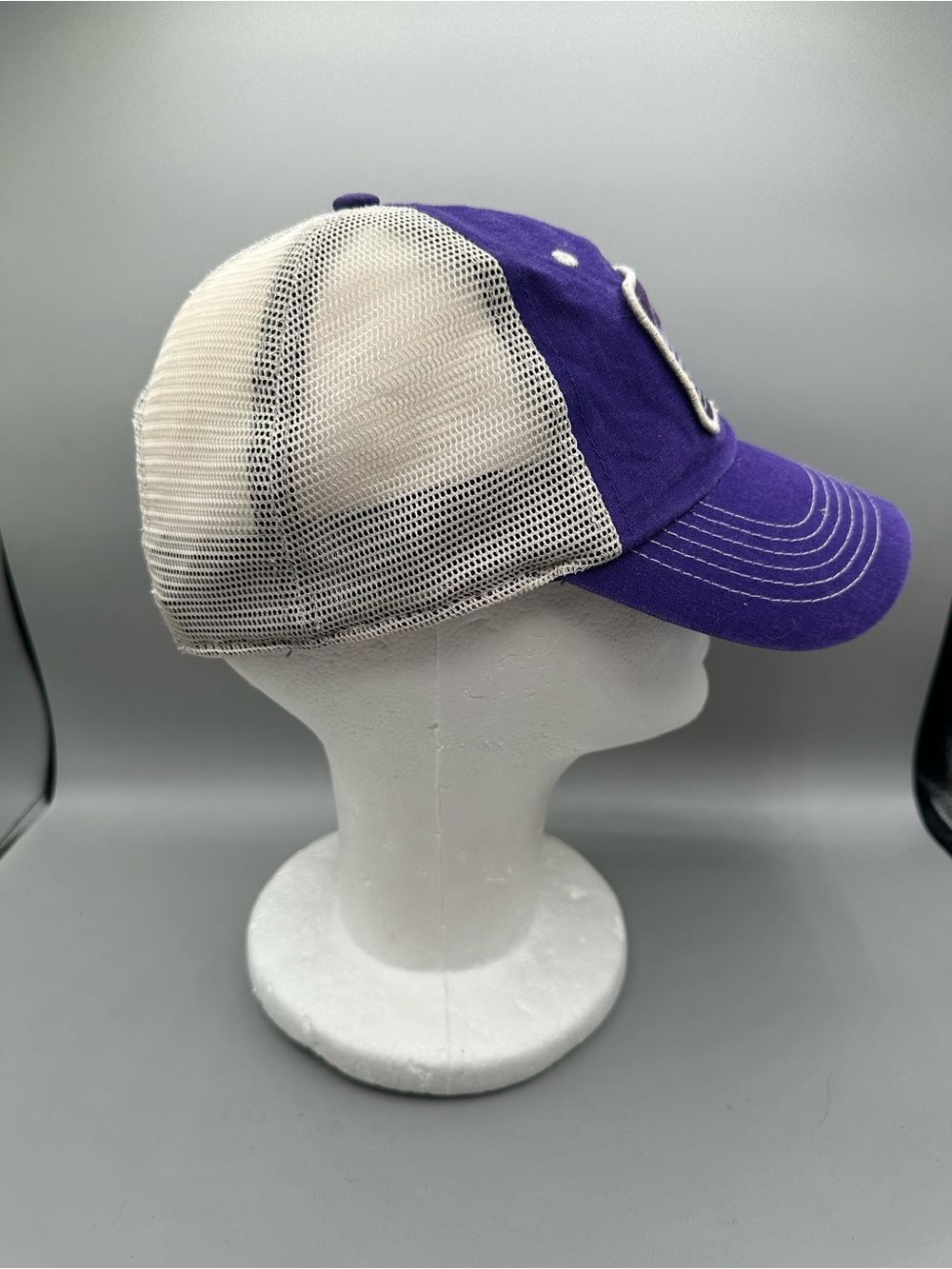 TCU ‘47 Brand Horned Frogs Arid Adjustable Trucker Hat Team Patch OSFA Purple - Picture 4 of 8